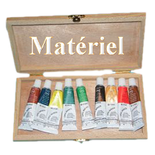 Coffret boite de peinture en bois 9 tubes acrylique lukas 904467122 ml