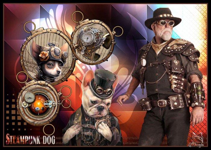 Dog steampunk flamejo